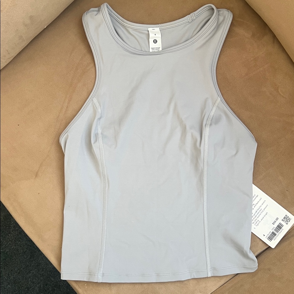 NWT Lululemon Nulux Racerback Cropped Run Tank Top Size 4